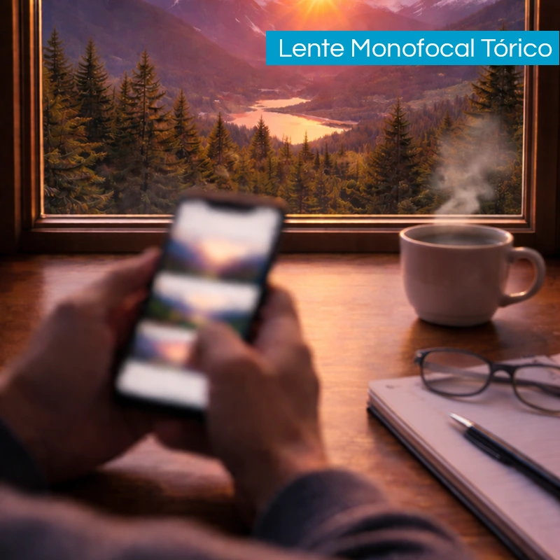Visión con lente Monofocal tórico