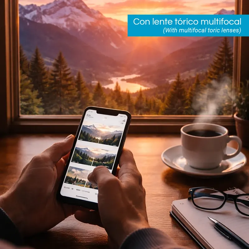 Con lente tórico Multifocal