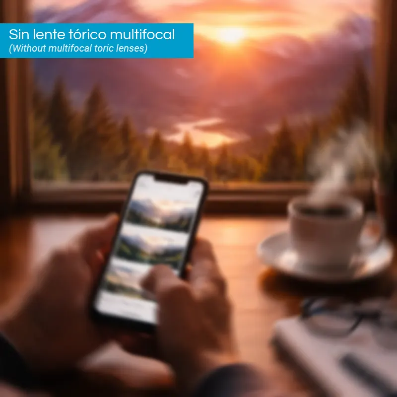 Sin lente tórico multifocal